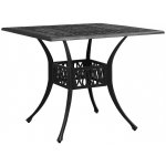 OMAXI 205921 Zahradní stůl černý 90 x 90 x 73 cm litý hliník – Hledejceny.cz