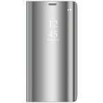 Pouzdro 1Mcz Clear View Samsung Galaxy A12, Galaxy M12 stříbrné – Zboží Mobilmania