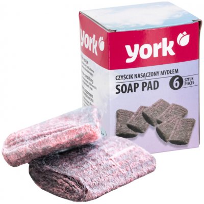 YORK kuchyňská houbička napuštěná mýdlem 6 ks – Zbozi.Blesk.cz