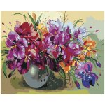 Malování podle čísel KOSATCE VE VÁZE – Zbozi.Blesk.cz