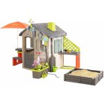 Smoby Domček ekologický s multifunkčným pieskoviskom Neo Jura Lodge Playhouse Green rozšíriteľný SM810230-B – Zboží Mobilmania