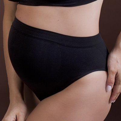 Hanna Style kalhotky těhotenské bezešvé antibakteriální černá