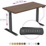 Ergo Interier Sky 120-200 x 80 cm ořech / černý – Hledejceny.cz