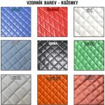 Prošívaná koženka - metráž - Černá – Zboží Dáma