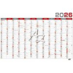 Nástěnný roční B1 červený 2026 – Zboží Dáma