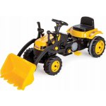 Pilsan Traktor šlapací s přední lžící žlutý – Sleviste.cz