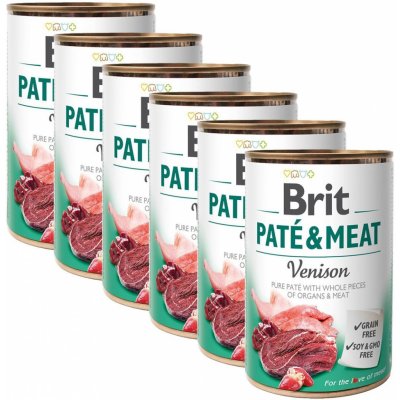 Brit Paté & Meat Venison 6 x 400 g – Zboží Mobilmania