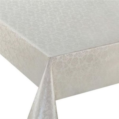 Ubrus PVC 3581108, metráž, 20 m x 140 cm, růžičky s lístky krémové, IMPOL TRADE – Zbozi.Blesk.cz