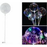 Party Boxík LED svítící nafukovací balónek s rukojetí Pampeliška – Zboží Mobilmania