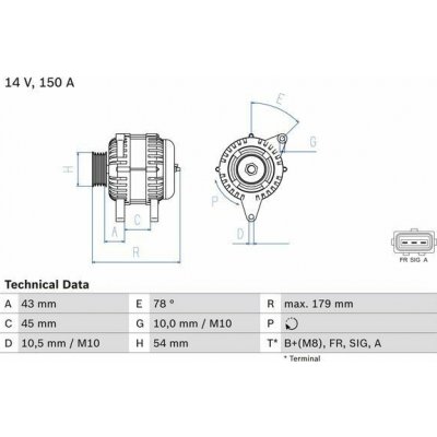 generátor BOSCH 0 986 049 161 | Zboží Auto