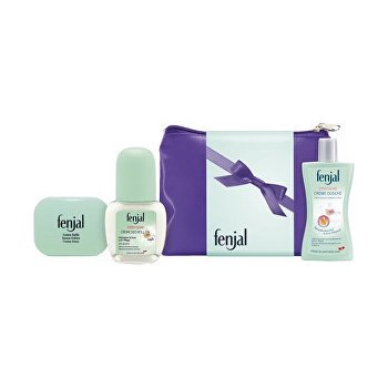 fenjal krémové mýdlo 100 g + Pečující krémový deodorant roll-on Intensive 50 ml + Sprchový krém pro sluncem namáhanou pokožku Vitality 200 ml dárková sada