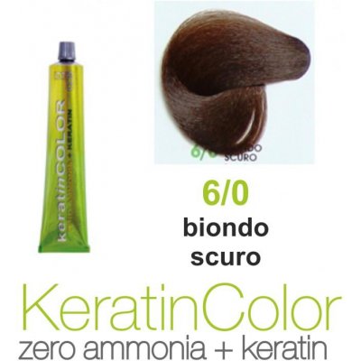 BBcos Keratin Color barva na vlasy 6/0 100 ml