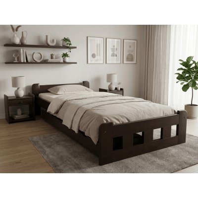 Textilomanie Naomi zvýšená ořech bez roštu Matrace Sommera 18 cm – Sleviste.cz