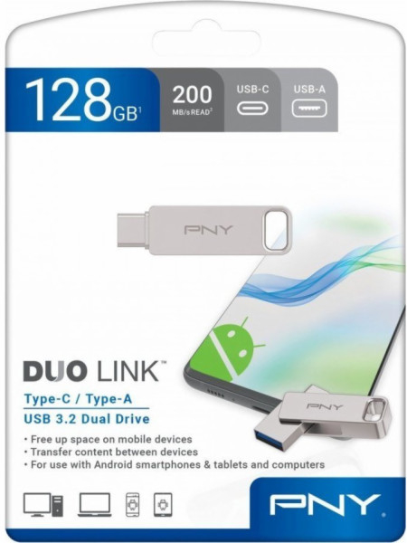 Pendrive Duo-Link 128GB P-FDI128DULINKTYC-GE