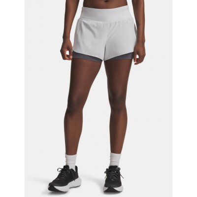 Under Armour dámské kraťasy UA Launch Pro 3in 2in1 Shorts šedá – Zboží Dáma