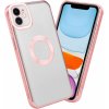 Pouzdro a kryt na mobilní telefon Apple Cadorabo Ochranné pouzdro pro Apple iPhone 12 Case in Transparent Mobile Case Cover TPU Case Chrome