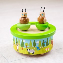 Bigjigs Toys dřevěná hrací skříňka woodland