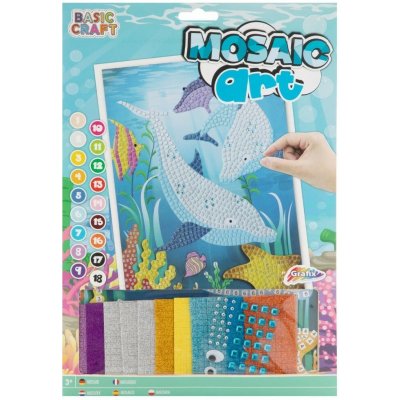 GRAFIX Mozaikový obrázek Delfíni A4 kreativní set – Hledejceny.cz