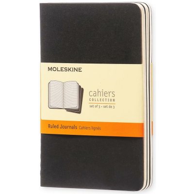 Moleskine Sešity 3 ks linkované černé – Zboží Dáma