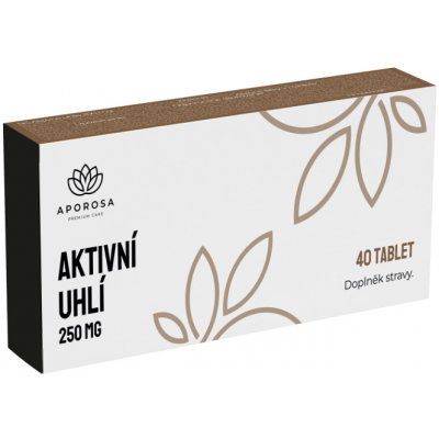 Aporosa Aktivní uhlí 250 mg 40 tablet