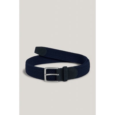 Gant opasek ELASTIC BRAIDED belt modrá – Zboží Mobilmania