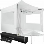 tectake 403153 Skládací pavilon Olivia 3x3 m se 4 bočnicemi bílá hliník – Hledejceny.cz