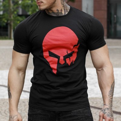 Ultrasoft tričko Iron Aesthetics Skull B&R Čierna – Zbozi.Blesk.cz