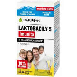 Doplněk stravy Benu Swiss NatureVia Laktobacily 5 Imunita 60 kapslí