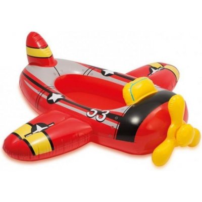 Intex Člun dětský Pool Cruisers letadlo 119 x 114 cm červená