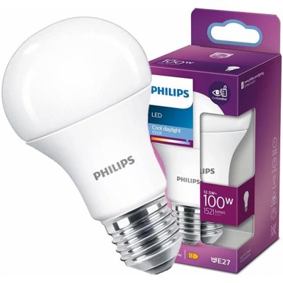 Philips LED žárovka A60 E27 12,5W/100W 1521lm 6500K – Hledejceny.cz