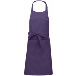 Kariban Zástěra Sommelier K890 s laclem COT20K89035099-purple Purpurová – Hledejceny.cz