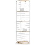 SONGMICS Otočná knihovna Vasagle Kendra bílo-béžová – Sleviste.cz