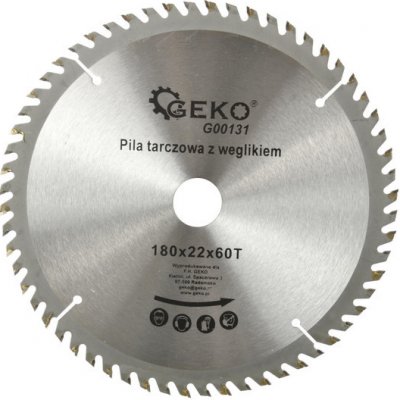 GEKO Pilový kotouč 180mm 60T 22.2mm 00407 – Zboží Dáma