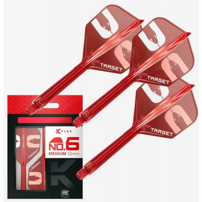 Target K-Flex Nathan Aspinall "ASP" integrované letky No6 a dlouhé násadky – Sleviste.cz