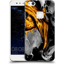 Pouzdro Picasee silikonové Huawei P10 Lite - Black Gold čiré