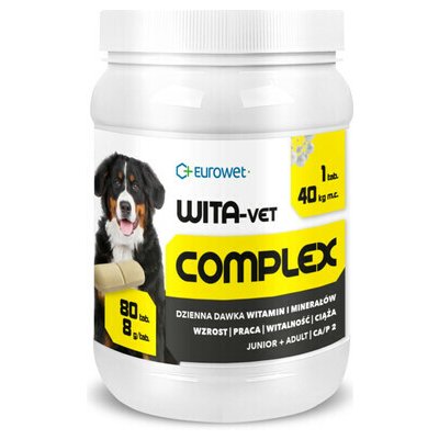 Eurowet Wita-Vet Complex 8 g vitamíny a minerály pro psy 80 tab – Hledejceny.cz