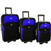 Cestovní kufr Rogal Standard sada modro-černých 35l 65l 100l