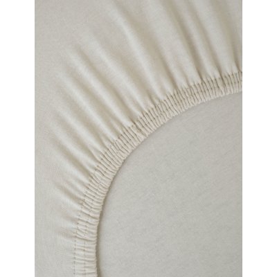 MKLuzkoviny.cz Jersey prostěradlo Classic přírodní 160x200 – Sleviste.cz