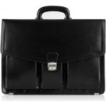 Paolo Peruzzi pánská kožená aktovka VINTAGE černá – Sleviste.cz