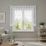Dekorační oblouková krátká záclona na žabky GOSIA 120 bílá 300x120 cm MyBestHome – Hledejceny.cz