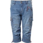 Timezone 3/4 kraťasy Loose Miles pánské džínové Kraťasy Středně modré – Sleviste.cz