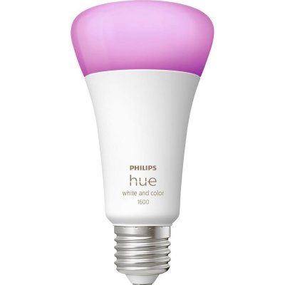 Philips Hue LED žárovka 1x13,5W E27 1600lm 2000-6500K RGB White and color Ambiance, stmívatelné, Hue Switch, bílá – Zbozi.Blesk.cz