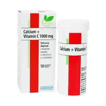 Generica Calcium+Vitamin C eff. tabl.10 x 1000 mg od 106 Kč - Heureka.cz