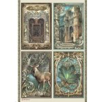 Stamperia Rýžový papír Magic Forest cards – Zboží Dáma