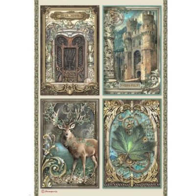 Stamperia Rýžový papír Magic Forest cards – HobbyKompas.cz