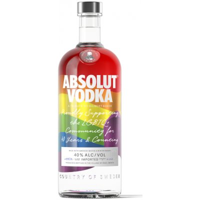 Absolut Rainbow 40% 1 l (holá láhev) – Hledejceny.cz