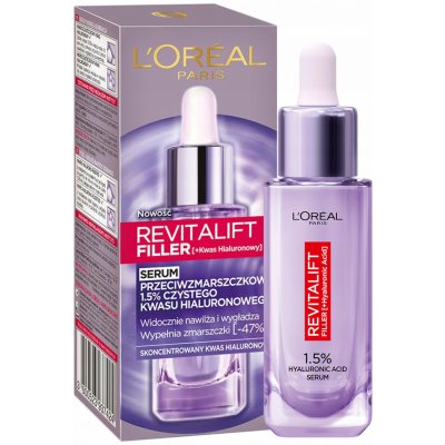 L'Oréal Revitalift Filler Sérum proti vráskám s 1,5% čisté kyseliny hyaluronové 30 ml – Zboží Mobilmania