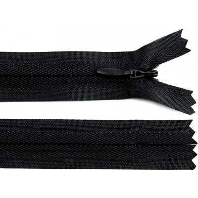 Prima-obchod Spirálový zip skrytý No 3 délka 30 cm, barva 322 černá – Hledejceny.cz