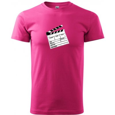 Filmová klapka Klasické pánské triko purpurová – Zboží Mobilmania