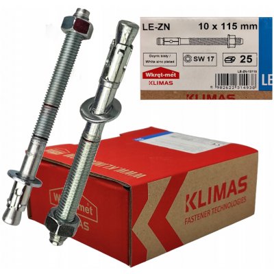 Mechanická ocelová kotva Klimas Wkręt-Met 10x115 mm 25 ks – Hledejceny.cz